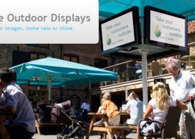 Outdoor TV Advertising Displays